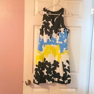 Milly Multi Colored Dress Blue Yellow Size 8